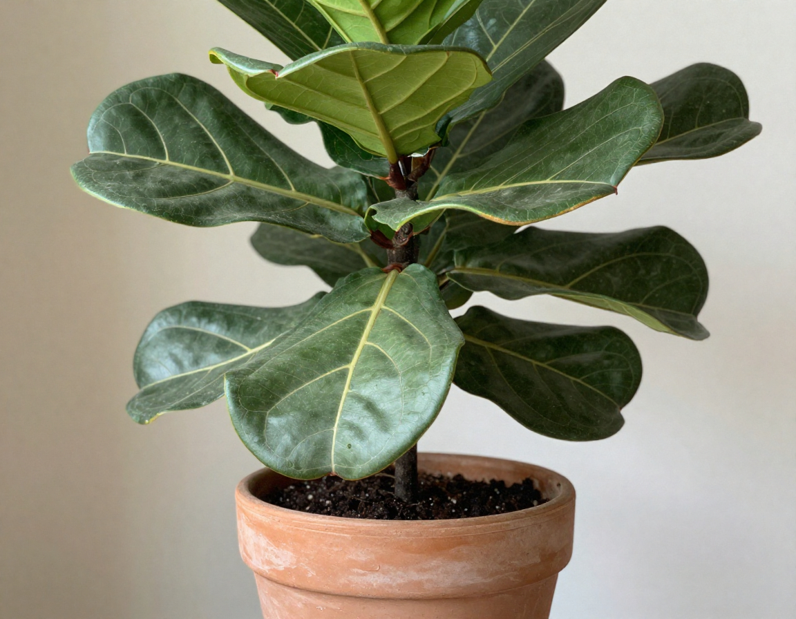 Fiddle Leaf Fig tree in ceramic pot